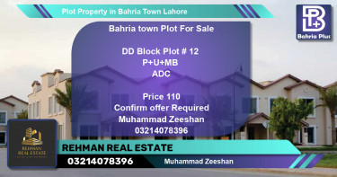 Residential Plot for Sale in Bahria Town, Lahore - (BP-79285)