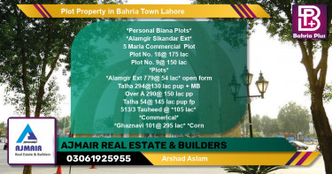 Commercial Plot for Sale in Bahria Town, Lahore - (BP-79288)