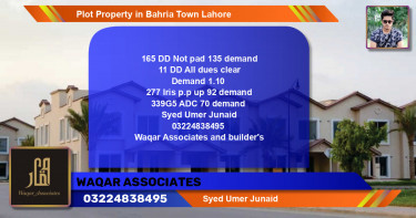 Residential Plot for Sale in Bahria Town, Lahore - (BP-79311)