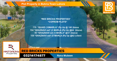 Residential Plot for Sale in Bahria Town, Lahore - (BP-79352)