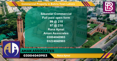 Commercial Property for Sale in Bahria Town, Lahore - (BP-79356)