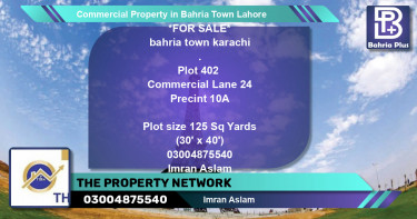 Commercial Property for Sale in Bahria Town, Lahore - (BP-79366)