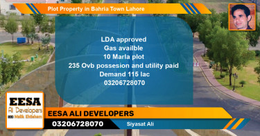 Residential Plot for Sale in Bahria Town, Lahore - (BP-79390)