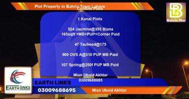 Residential Plot for Sale in Bahria Town, Lahore - (BP-79398)