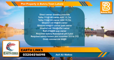 Commercial Plot for Sale in Bahria Town, Lahore - (BP-79404)