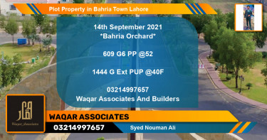 Residential Plot for Sale in Bahria Town, Lahore - (BP-79406)