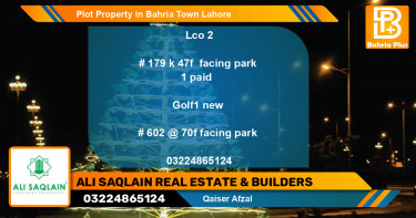 Residential Plot for Sale in Bahria Town, Lahore - (BP-79463)