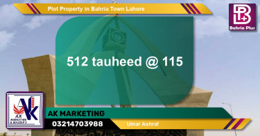 Residential Plot for Sale in Bahria Town, Lahore - (BP-79465)