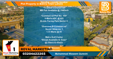 Commercial Plot for Sale in Bahria Town, Lahore - (BP-79485)