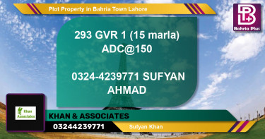 Residential Plot for Sale in Bahria Town, Lahore - (BP-79582)