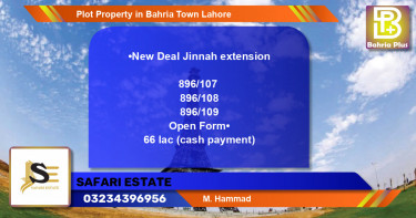 Residential Plot for Sale in Bahria Town, Lahore - (BP-79607)