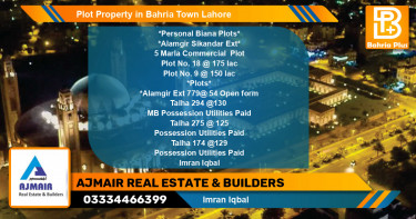 Commercial Plot for Sale in Bahria Town, Lahore - (BP-79616)