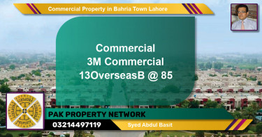 Commercial Property for Sale in Bahria Town, Lahore - (BP-79668)