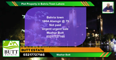 Residential Plot for Sale in Bahria Town, Lahore - (BP-79677)