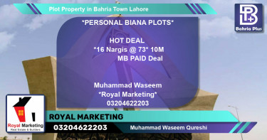 Residential Plot for Sale in Bahria Town, Lahore - (BP-79708)