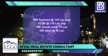 Residential Plot for Sale in Bahria Town, Lahore - (BP-79742)