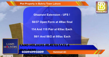 Residential Plot for Sale in Bahria Town, Lahore - (BP-79744)