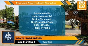 Commercial Property for Sale in Bahria Town, Lahore - (BP-79776)