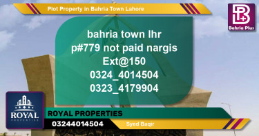 Residential Plot for Sale in Bahria Town, Lahore - (BP-79784)