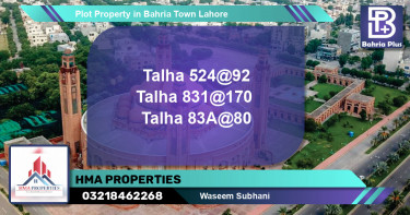 Residential Plot for Sale in Bahria Town, Lahore - (BP-79794)