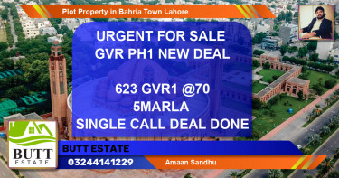 Residential Plot for Sale in Bahria Town, Lahore - (BP-79837)