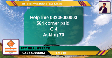 Residential Plot for Sale in Bahria Town, Lahore - (BP-79839)