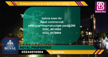 Commercial Property for Sale in Bahria Town, Lahore - (BP-79873)