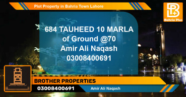 Residential Plot for Sale in Bahria Town, Lahore - (BP-79885)