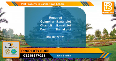 Residential Plot for Sale in Bahria Town, Lahore - (BP-79899)