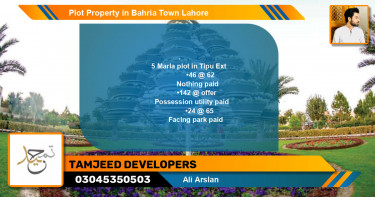 Residential Plot for Sale in Bahria Town, Lahore - (BP-79919)