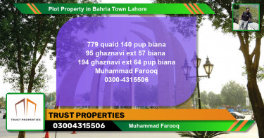 Residential Plot for Sale in Bahria Town, Lahore - (BP-79937)