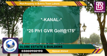 Residential Plot for Sale in Bahria Town, Lahore - (BP-79944)