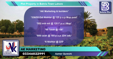 Residential Plot for Sale in Bahria Town, Lahore - (BP-79986)