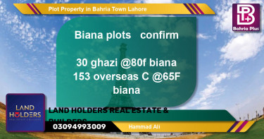 Residential Plot for Sale in Bahria Town, Lahore - (BP-79989)