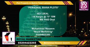 Residential Plot for Sale in Bahria Town, Lahore - (BP-80011)