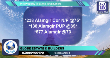 Residential Plot for Sale in Bahria Town, Lahore - (BP-80027)