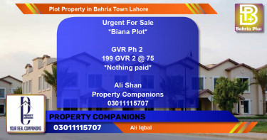 Residential Plot for Sale in Bahria Town, Lahore - (BP-80064)