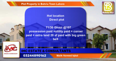 Residential Plot for Sale in Bahria Town, Lahore - (BP-80078)