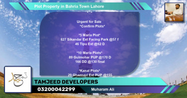 Residential Plot for Sale in Bahria Town, Lahore - (BP-80105)