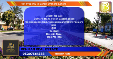 Residential Plot for Sale in Bahria Orchard, Lahore - (BP-80135)
