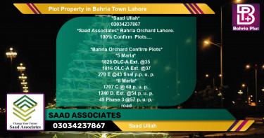Residential Plot for Sale in Bahria Town, Lahore - (BP-80144)