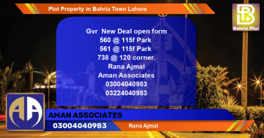 Residential Plot for Sale in Bahria Town, Lahore - (BP-80150)