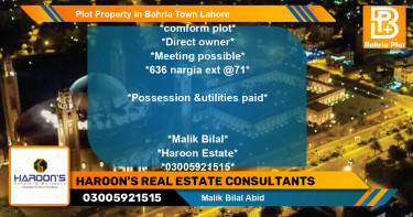 Residential Plot for Sale in Bahria Town, Lahore - (BP-80169)