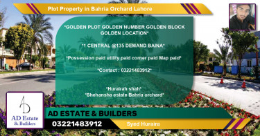 Residential Plot for Sale in Bahria Orchard, Lahore - (BP-80183)