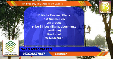 Residential Plot for Sale in Bahria Town, Lahore - (BP-80191)