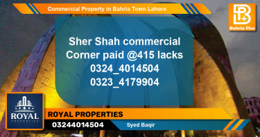 Commercial Property for Sale in Bahria Town, Lahore - (BP-80206)