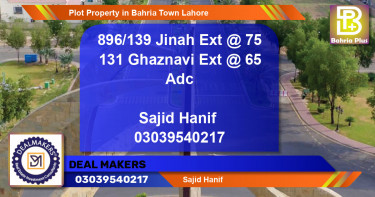 Residential Plot for Sale in Bahria Town, Lahore - (BP-80234)