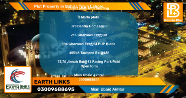 Residential Plot for Sale in Bahria Town, Lahore - (BP-80247)