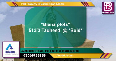 Residential Plot for Sale in Bahria Town, Lahore - (BP-80282)