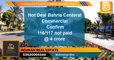 Commercial Property for Sale in Bahria Orchard, Lahore - (BP-80348)